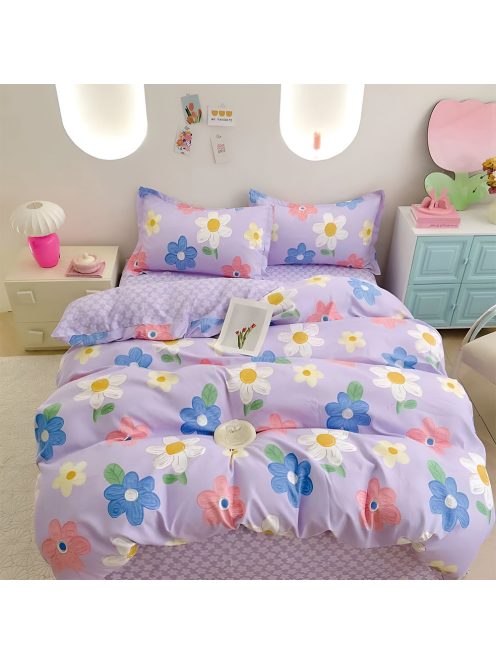 Двулицево спално бельо (размер за приста) EmonaMall, 4 части - Модел S18678