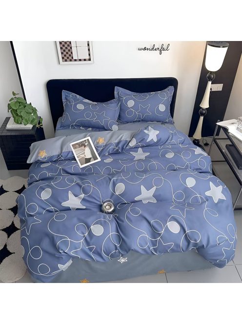 Двулицево спално бельо (размер за приста) EmonaMall, 4 части - Модел S18692