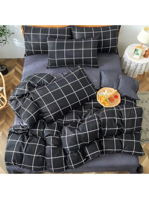 Двулицево спално бельо с ластик EmonaMall, 4 части - Модел S18707