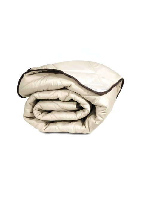 Вълнена олекотена завивка Екрю