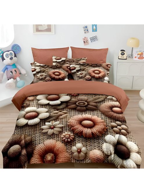 Двулицево спално бельо 5D EmonaMall, 6 части (реално изображение) - Модел S18722