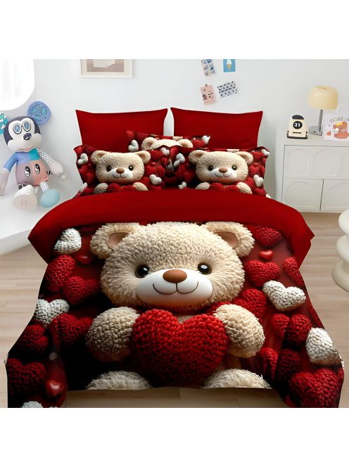 Двулицево спално бельо 5D EmonaMall, 6 части (реално изображение) - Модел S18724