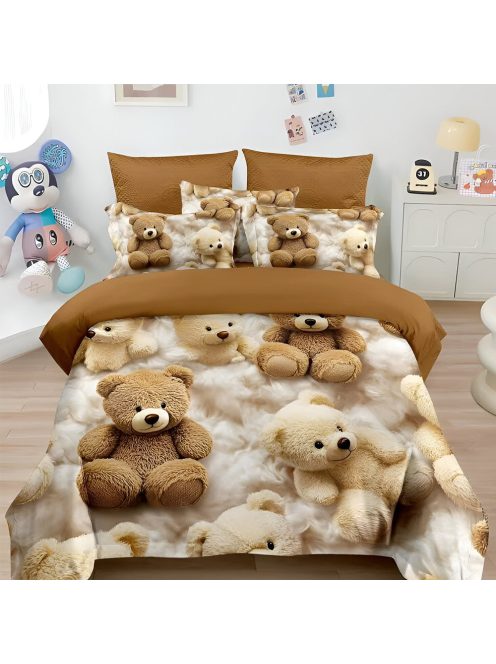 Двулицево спално бельо 5D EmonaMall, 6 части (реално изображение) - Модел S18726