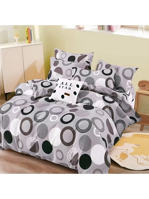 Двулицево спално бельо с ластик (размер за приста) EmonaMall, 4 части - Модел S18727