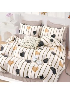   Двулицево спално бельо с ластик (размер за приста) EmonaMall, 4 части - Модел S18729