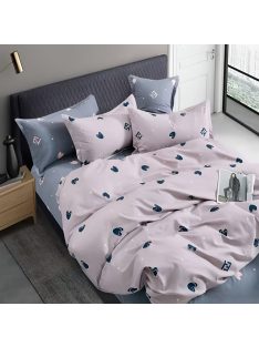   Двулицево спално бельо с ластик (размер за приста) EmonaMall, 4 части - Модел S18730