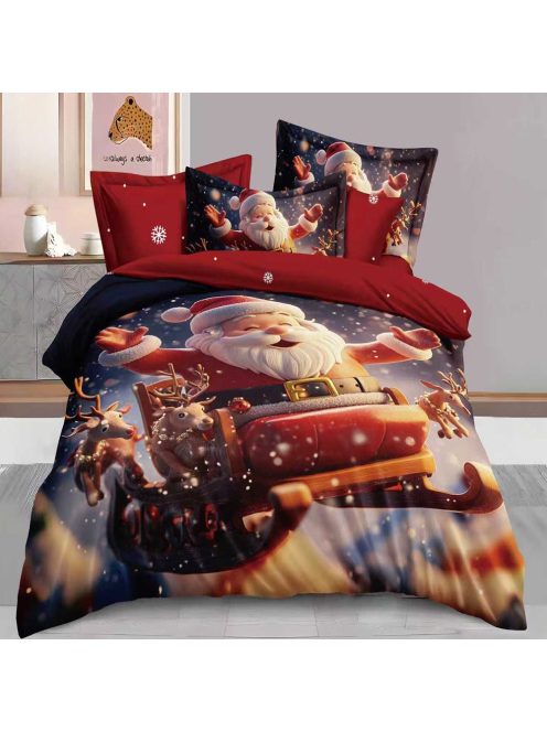 Двулицево коледно спално бельо (реално изображение) EmonaMall, 6 части - Модел S18763