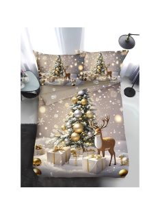   Двулицево коледно спално бельо, размер за приста (реално изображение) EmonaMall, 4 части - Модел S18769