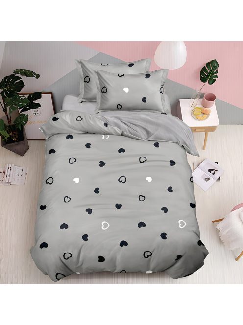 Двулицево спално бельо с ластик (размер за приста) EmonaMall, 4 части - Модел S18887