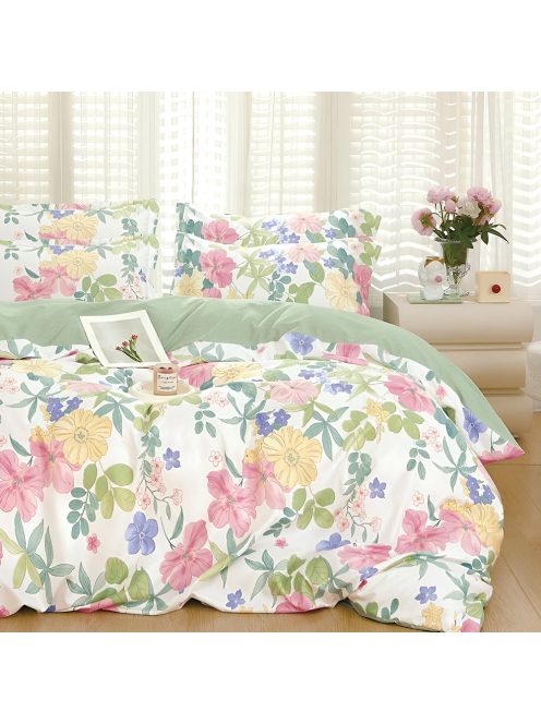 Двулицево спално бельо с ластик EmonaMall, 6 части - Модел S18912