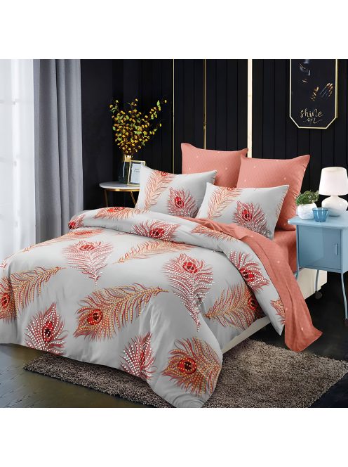 Двулицево спално бельо с ластик EmonaMall, 6 части - Модел S18934