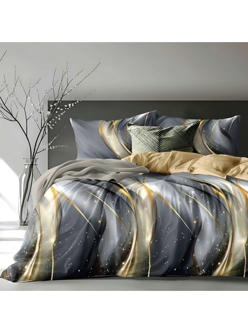 Двулицево спално бельо с ластик EmonaMall, 6 части - Модел S19074