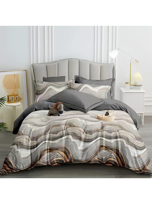 Двулицево спално бельо с ластик EmonaMall, 6 части - Модел S19080