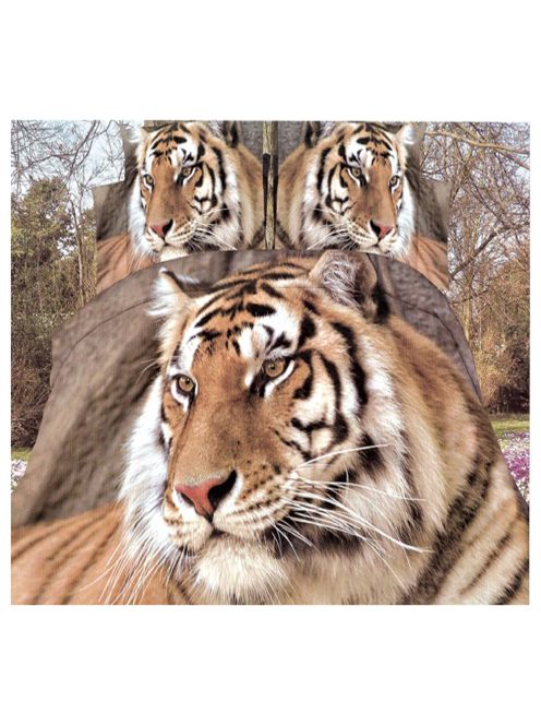 Спално бельо 3D с тигър