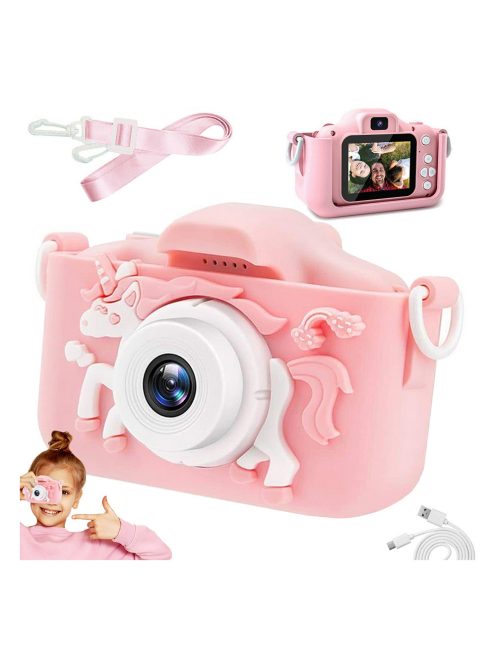 Детски фотоапарат розов
