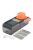 Многофункционално ръчно ренде EmonaMall, 4 ножа, Пластмасов контейнер, Оранжев/Сив - Код T1003