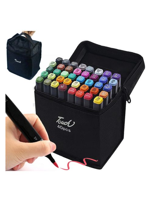 Алкохолни двустранни маркери EmonaMall, 40бр. - Код T1017