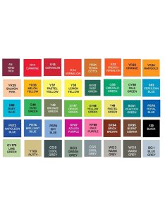   Алкохолни двустранни маркери EmonaMall, 40бр. - Код T1017