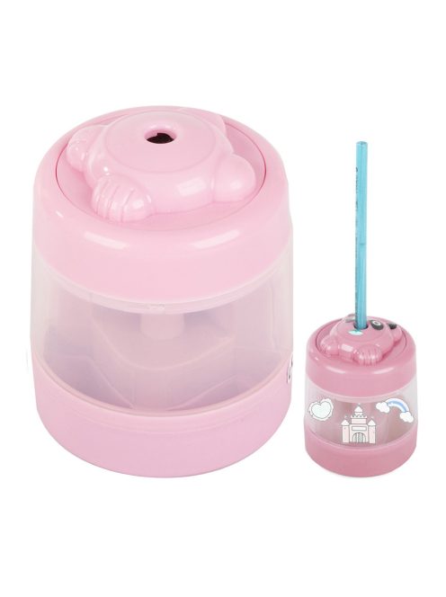 Електрическа острилка за моливи EmonaMall, USB, Розов - Код T1026