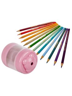   Електрическа острилка за моливи EmonaMall, USB, Розов - Код T1026