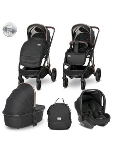   Детска комбинирана количка Aria, Black, 22кг и стол за кола Aria, Black 13кг Lorelli - Код W10001
