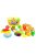 Детски комплект кошница с пица, плодове и зеленчуци за рязане