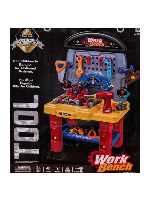 Детска работна маса с инструменти със звук и светлина