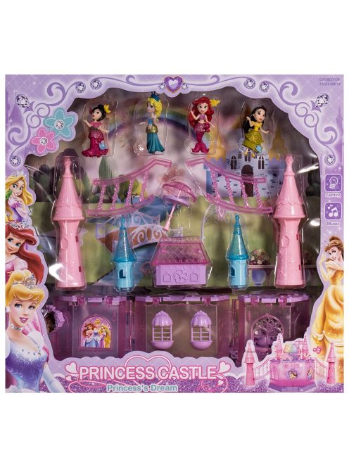 Детски музикален светещ замък с принцеси