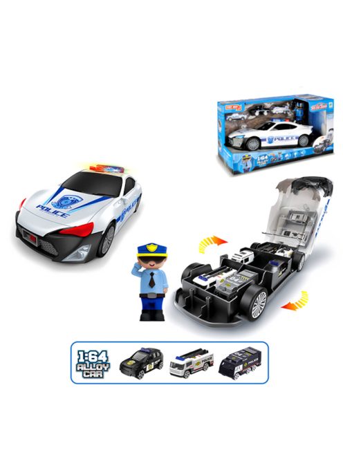 Полицейска кола-паркинг със звукови и светлинни ефекти
