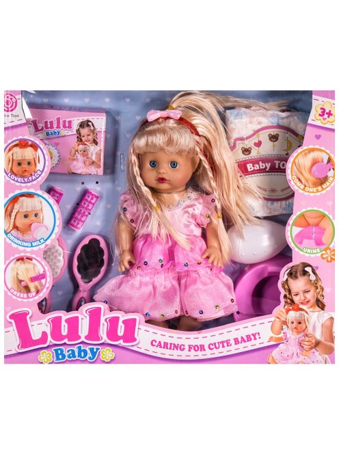 Детска кукла с различни звуци, пишкаща и аксесоари