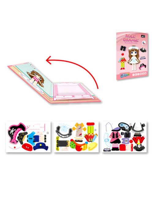 Детска магнитна игра облечи момичето