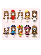 Детска магнитна игра облечи момичето