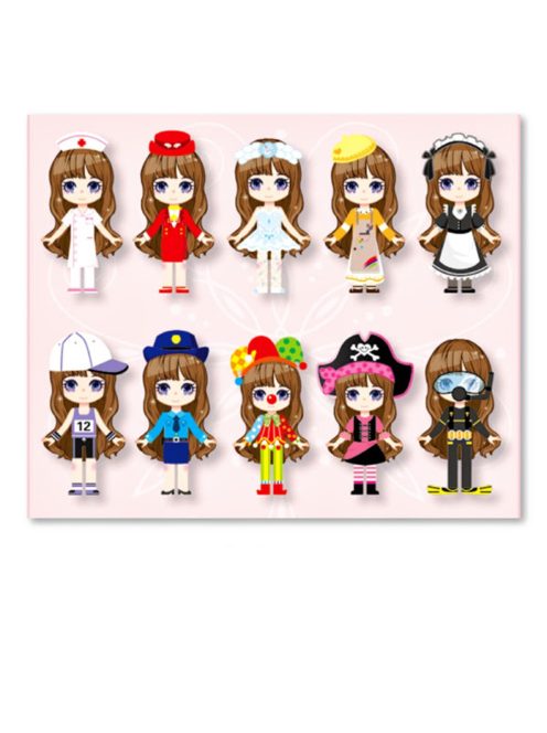 Детска магнитна игра облечи момичето