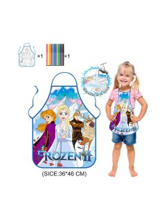 Детска престилка с фулмастри за оцветяване