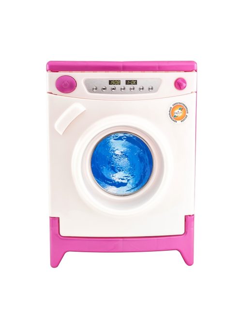 Детска перална машина с реалистични звуци и макети на препарати за пране
