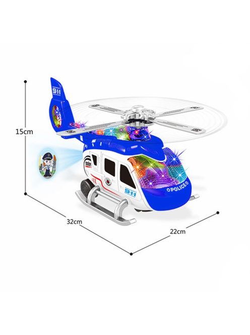 Детски хеликоптер с проекция