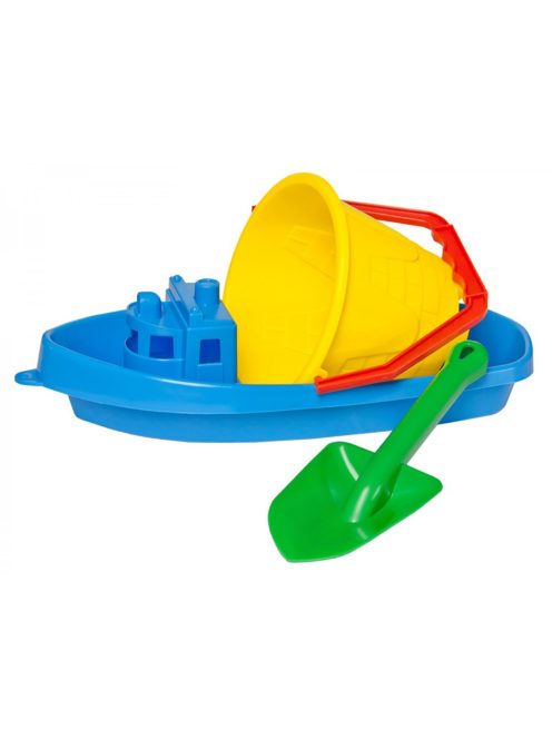 Детски кораб, кофичка и лопатка