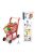 Детски комплект количка за пазаруване и продукти