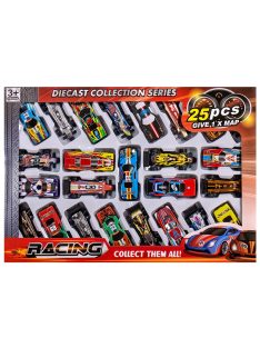 Детски метални коли 25 броя и килимче City