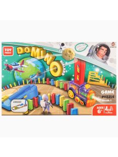 Детско самоподреждащо се домино със самолети за изтрелване