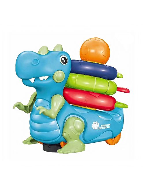 Детска игра Дино с рингове за нанизване, музика и светлина