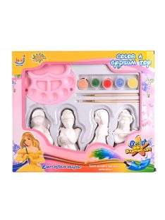 Детски комплект за оцветяване на гипсови принцеси