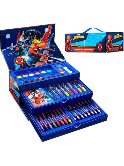 Детски рисувателен комплект в триетажно куфарче