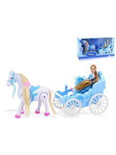 Детска каляска с ходещо конче и кукла