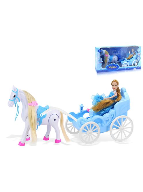 Детска каляска с ходещо конче и кукла