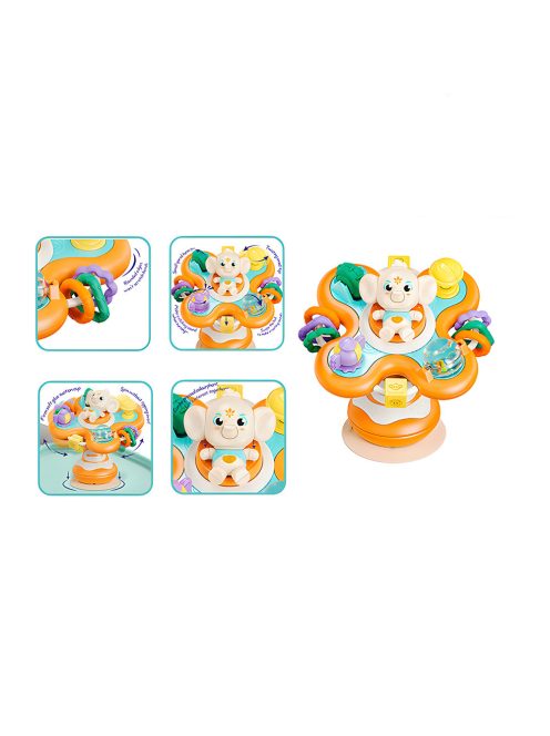 Детски занимателен бебешки център, оранжев