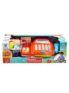 Детски касов апарат, червен/бял