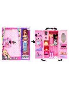 Детска кукла с гардероб и аксесоари