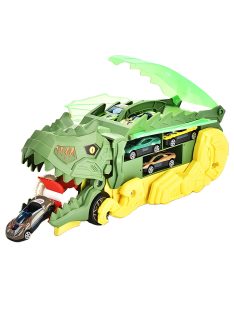 Детски камион Дино, поглъщащ коли, паркинг