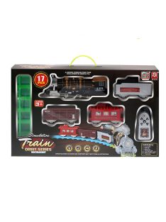 Детски радиоуправляем пушещ влак с флуоресцентни релси